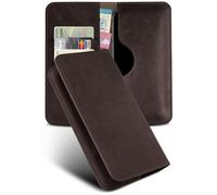moex Étui de protection à rabat pour Nothing Phone (2a) - Avec compartiment pour cartes - En cuir végétalien - Protection à 360 degrés - Marron