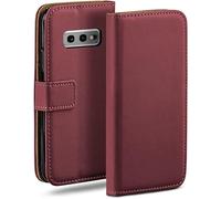 moex Étui de protection à rabat pour Samsung Galaxy S10e - En cuir synthétique - Avec compartiment pour cartes - Bordeaux