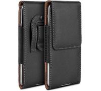 moex Étui de protection Plug Case pour Honor 400 Lite avec clip de ceinture, étui de ceinture en cuir PU, étui de protection pour téléphone portable, étui de protection pour téléphone portable, étui