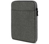 moex Étui de protection pour liseuse électronique Pocketbook InkPad Color 3 avec fermeture éclair et compartiment pour accessoires, en tissu doux rembourré, housse de protection minimaliste, gris