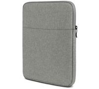 moex Étui de protection pour liseuse électronique Tolino Vision Color avec fermeture éclair et compartiment pour accessoires, en tissu doux rembourré, housse de protection minimaliste, gris