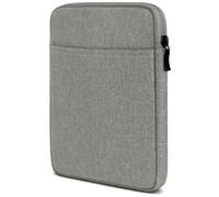 moex Étui de protection pour tablette Samsung Galaxy Tab A11, avec fermeture éclair et compartiment pour accessoires, tissu en nylon doux rembourré, minimaliste, gris