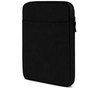 moex Étui de protection pour tablette Samsung Galaxy Tab A9 avec fermeture éclair et compartiment pour accessoires, housse en tissu nylon doux rembourré, housse de protection minimaliste, noir