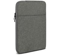 moex Étui de protection pour tablette Samsung Galaxy Tab S10 Plus avec fermeture éclair et compartiment pour accessoires, housse en tissu nylon doux rembourré, housse de protection minimaliste, gris