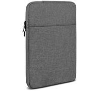 moex Étui de protection pour tablette TABWEE T60 Pro - Avec fermeture éclair et compartiment pour accessoires - En tissu nylon doux - Rembourré - Minimaliste - Gris foncé