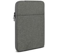 moex Étui de protection pour tablette Ulefone Armor Pad 2 - Housse avec compartiment pour accessoires, housse de protection minimaliste en fibre de polyester avec fermeture éclair, imperméable, gris