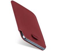 moex Étui de protection Slide pour Samsung Galaxy J5 (2017) - Ultra fin - En cuir synthétique - Avec protection complète à 360 ° - Rouge