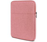 moex Étui pour tablette pour Samsung Galaxy Tab S10 Lite avec fermeture éclair et compartiment pour accessoires, housse en tissu en nylon souple rembourrée, étui minimaliste Dash, Rose