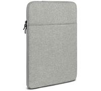 moex Étui pour tablette Samsung Galaxy Tab S11 Ultra avec fermeture éclair et compartiment pour accessoires, housse en tissu nylon souple rembourrée, coque minimaliste Dash, gris