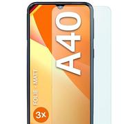 moex Film de protection mat compatible avec Samsung Galaxy A40 - Film contre les reflets, protecteur d'écran antireflet, protecteur d'écran mat - Lot de 3