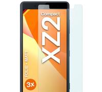 moex Film de protection mat compatible avec Sony Xperia XZ2 Compact - Film contre les reflets, protecteur d'écran antireflet, protecteur d'écran mat - Lot de 3