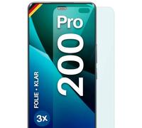 moex FlexProtect Lot de 3 films de protection d'écran compatibles avec Honor 200 Pro - Seulement 0,2 mm d'épaisseur - Ultra transparent et ultra résistant aux rayures