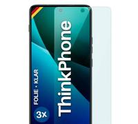 moex FlexProtect Lot de 3 films de protection d'écran compatibles avec Motorola ThinkPhone avec seulement 0,2 mm d'épaisseur, ultra transparent et extra résistant aux rayures