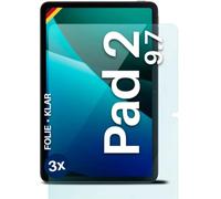 moex FlexProtect Lot de 3 films de protection d'écran compatibles avec Redmi Pad 2 9.7 - Épaisseur de seulement 0,2 mm - HD ultra transparent et extra résistant aux rayures