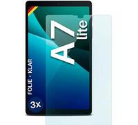 moex FlexProtect Lot de 3 films de protection d'écran compatibles avec Samsung Galaxy Tab A7 Lite - Épaisseur : seulement 0,2 mm - Ultra transparent et ultra résistant aux rayures