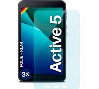 moex FlexProtect Lot de 3 films de protection d'écran compatibles avec Samsung Galaxy Tab Active5 seulement 0,2 mm d'épaisseur, ultra transparent et ultra résistant aux rayures