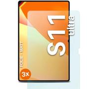 moex FlexProtect Lot de 3 films de protection d'écran mats compatibles avec Samsung Galaxy Tab S11 Ultra Anti-reflets, film de protection d'écran mat, robuste et résistant aux rayures
