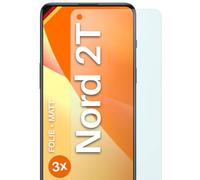 moex FlexProtect Lot de 3 films de protection d'écran mats pour OnePlus Nord 2T - Anti-reflets - Avec protection solaire - Compatible avec n'importe quelle coque de téléphone portable