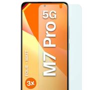 moex FlexProtect Lot de 3 films de protection d'écran mats pour Poco M7 Pro 5G Film de protection d'écran mat contre les reflets avec protection solaire Compatible avec n'importe quelle coque de