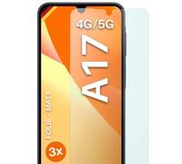 moex FlexProtect Lot de 3 films de protection d'écran mats pour Samsung Galaxy A17 (4G/5G) - Anti-reflets - Avec protection solaire - Compatible avec n'importe quelle coque de téléphone portable