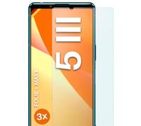 moex FlexProtect Lot de 3 films de protection d'écran mats pour Sony Xperia 5 III Film de protection d'écran anti-reflet avec protection solaire Compatible avec n'importe quelle coque de téléphone