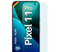 moex FlexProtect Lot de 3 films de protection d'écran pour Google Pixel 11 Pro Ultra transparent HD 0,2 mm Compatible avec n'importe quelle coque Installation sans bulles Film de téléphone portable