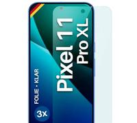 moex FlexProtect Lot de 3 films de protection d'écran pour Google Pixel 11 Pro XL Ultra transparent HD 0,2 mm Compatible avec n'importe quelle coque Installation sans bulles Film de téléphone portable