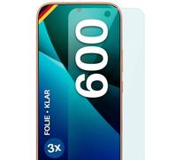 moex FlexProtect Lot de 3 films de protection d'écran pour Honor 600 Ultra transparent HD 0,2 mm Compatible avec n'importe quelle coque Installation sans bulles Film de téléphone portable Extra