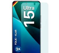 moex FlexProtect Lot de 3 films de protection d'écran pour Xiaomi 15 Ultra Ultra Transparent HD 0,2 mm Compatible avec n'importe quelle coque Pose sans bulles Film de protection ultra résistant aux