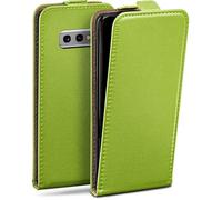 MoEx Housse à clapet à Fermeture aimantée Compatible avec Samsung Galaxy S10e | Simili Cuir, Vert