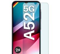 moex Lot de 2 films de protection d'écran en verre blindé pour Samsung Galaxy A25 5G - Robuste et résistant aux rayures - Incassable