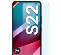 moex Lot de 2 films de protection d'écran en verre trempé incassable pour Samsung Galaxy S22