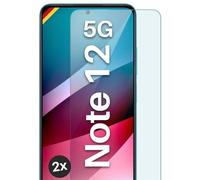 moex Lot de 2 films de protection d'écran en verre trempé pour Xiaomi Redmi Note 12 5G - Robuste et résistant aux rayures - Film de protection d'écran en verre blindé incassable HD transparent