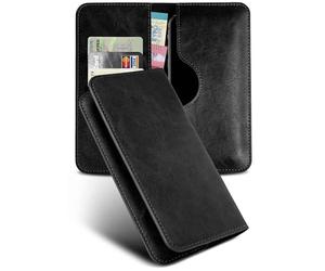 moex Purse Case Étui de protection à rabat en cuir synthétique pour Xiaomi 17 Ultra avec compartiment pour cartes - Protection complète à 360 degrés - Noir