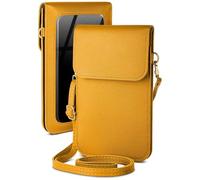 moex Sac à bandoulière pour iPhone 17 Pro Max - Petite pochette avec compartiment pour téléphone portable et fenêtre transparente, 2 compartiments supplémentaires - Mini sac à bandoulière en PU pour