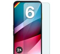 moex ShockProtect Lot de 2 films de protection d'écran en verre trempé pour Fairphone 6 Dureté 9H Ultra transparent Compatible avec toutes les coques