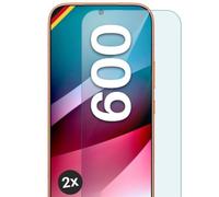 moex ShockProtect Lot de 2 films de protection d'écran en verre trempé pour Honor 600 Dureté 9H Compatible avec n'importe quel étui de téléphone portable