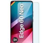 moex ShockProtect Lot de 2 films de protection d'écran en verre trempé pour Motorola Edge 60 Neo Dureté 9H Ultra transparent Compatible avec toutes les coques
