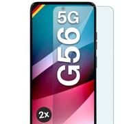 moex ShockProtect Lot de 2 films de protection d'écran en verre trempé pour Motorola Moto G56 5G Dureté 9H Ultra transparent Compatible avec n'importe quelle coque