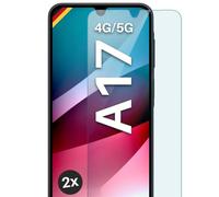 moex ShockProtect Lot de 2 films de protection d'écran en verre trempé pour Samsung Galaxy A17 (4G/5G) Dureté 9H Ultra transparent Compatible avec n'importe quelle coque
