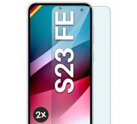 moex ShockProtect Lot de 2 films de protection d'écran en verre trempé pour Samsung Galaxy S23 FE Dureté 9H Compatible avec toutes les coques de téléphone portable