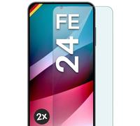 moex ShockProtect Lot de 2 films de protection d'écran en verre trempé pour Samsung Galaxy S24 FE Dureté 9H Compatible avec n'importe quelle coque de téléphone portable