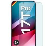 moex ShockProtect Lot de 2 films de protection d'écran en verre trempé pour Xiaomi 17T Pro Dureté 9H Compatible avec n'importe quelle coque de téléphone portable