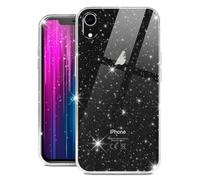 moex Sparky Case Coque de protection pour iPhone XR avec effet pailleté en silicone transparent fin et doux