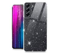moex Sparky Case Coque de protection pour Samsung Galaxy S21 FE 5G avec effet pailleté en silicone transparent fin et doux
