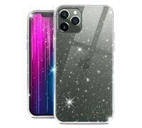 moex Sparky Case Coque de protection transparente en silicone pour iPhone 11 Pro avec effet pailleté - Fine et souple - Transparent