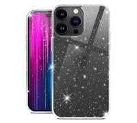 moex Sparky Coque de protection pour iPhone 14 Pro Max, avec effet pailleté, en silicone, transparente, fine et souple, transparente, design scintillant, transparent