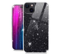 moex Sparky Coque de protection pour iPhone 15, avec effet pailleté, en silicone, transparente, fine et souple, design scintillant, transparent