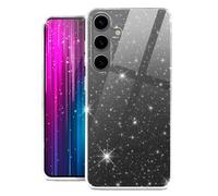 moex Sparky Coque de protection pour Samsung Galaxy S24, avec effet scintillant, en silicone, transparente, fine et souple, design scintillant, transparent
