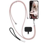 moex Unleash Bracelet de téléphone portable pour Fairphone 6 à accrocher sans coque - Chaîne de téléphone portable universelle avec mousqueton - Bande amovible - Chaîne avec coussinet pour coque de